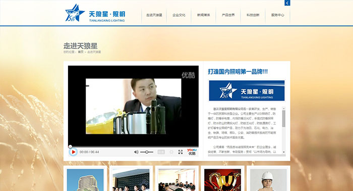 盛世传媒案例-天狼星照明-防爆网站建设