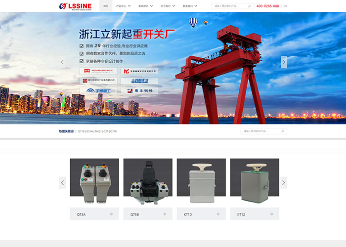 盛世传媒-立新起重开关厂-乐清网站建设